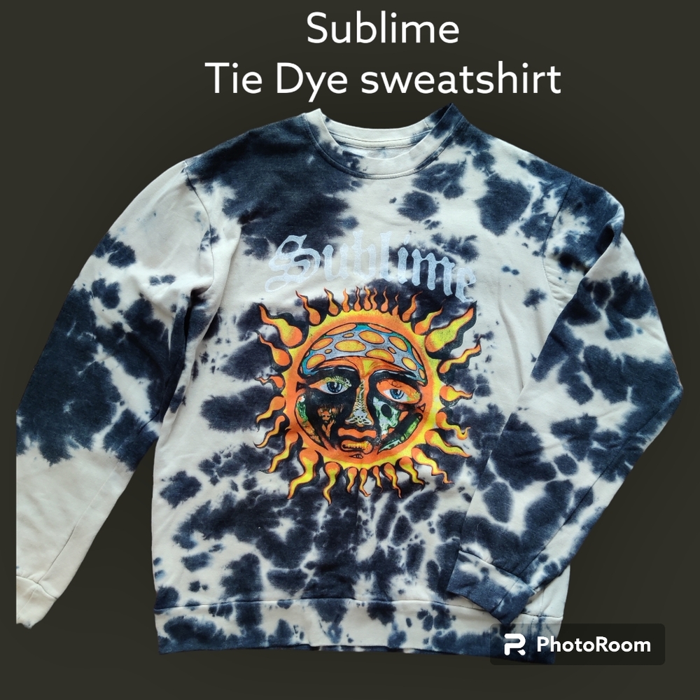 Sublime Official merch, tie dye sweatshirt